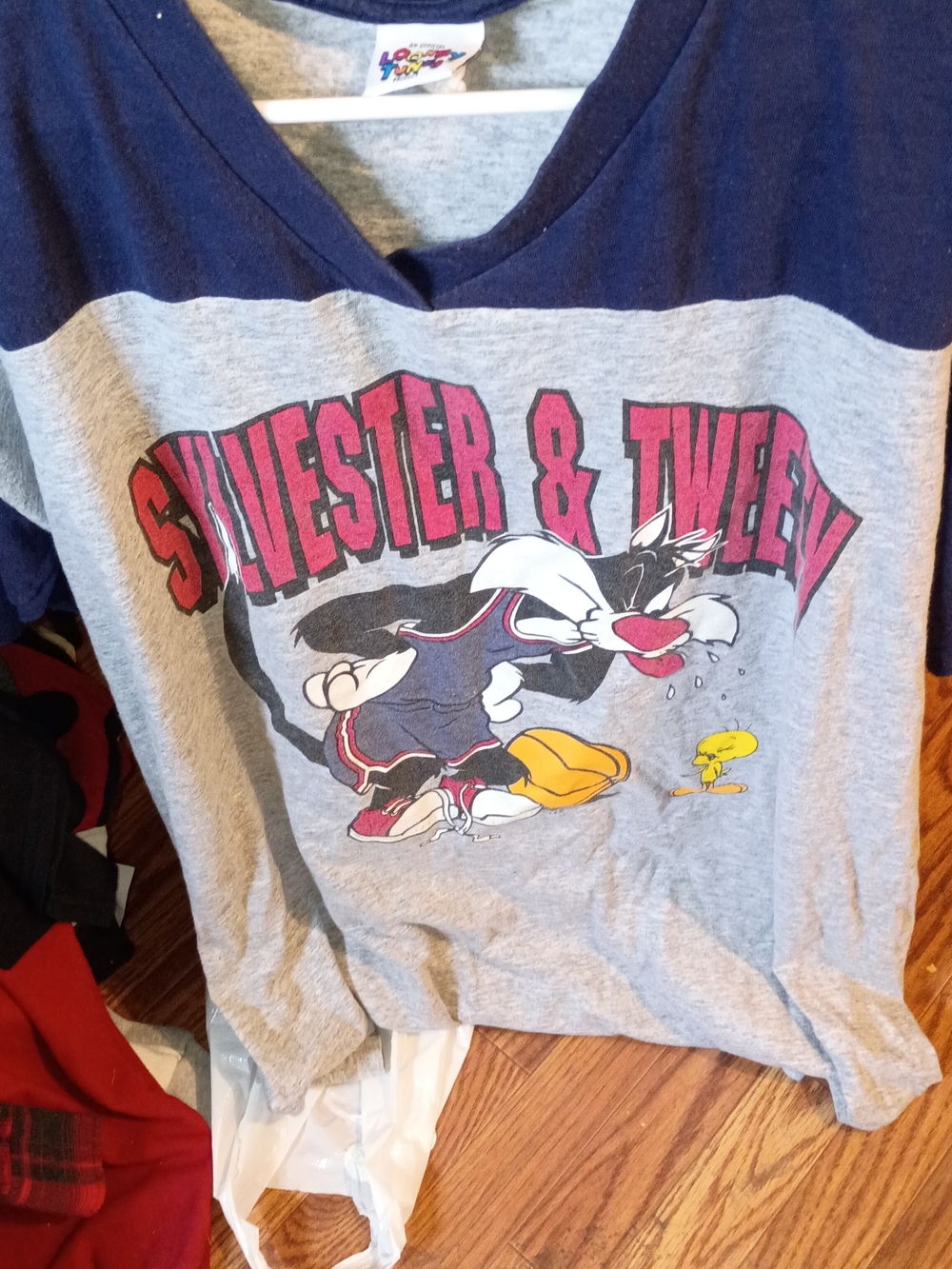 Looney Tunes Sylvester & Tweety Grey and Navy Sleep Tee